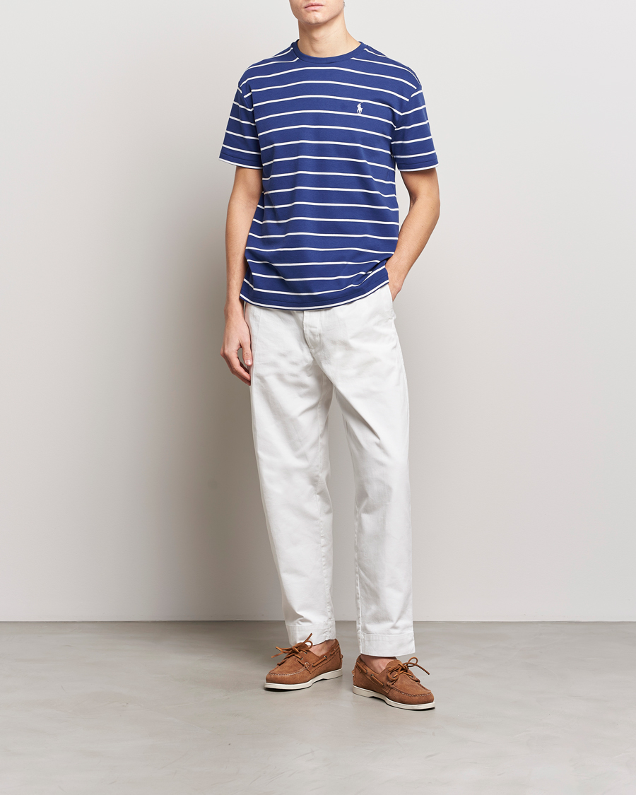 Mies | T-paidat | Polo Ralph Lauren | Striped Crew Neck T-Shirt Blue/White