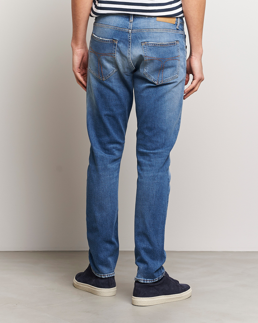 Mies | Farkut | Tiger of Sweden | Pistolero Stretch Cotton Jeans Light Blue