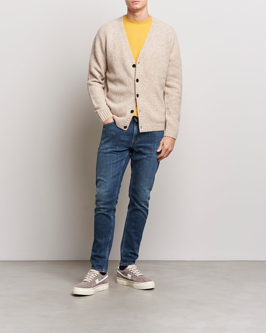 Mies | Farkut | Tiger of Sweden | Evolve Stretch Cotton Jeans Midnight Blue