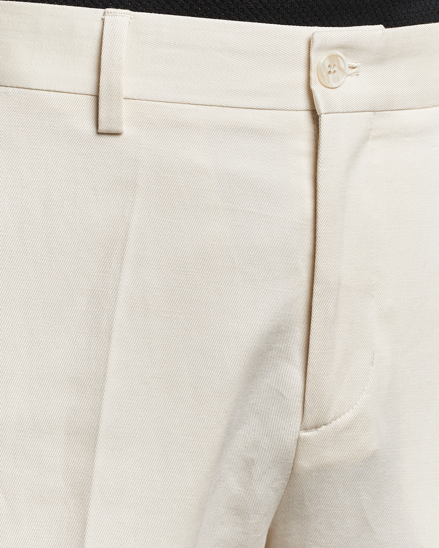 Mies | Housut | Filippa K | Straight Linen Trousers Bone White
