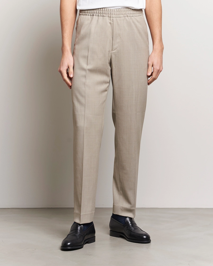 Mies |  | Filippa K | Relaxed Terry Wool Trousers Beige