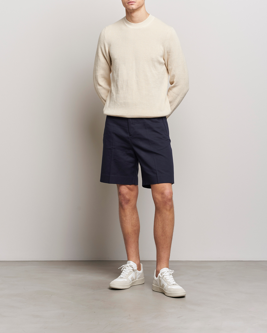 Mies | Shortsit | Filippa K | Cotton/Linen Shorts Navy