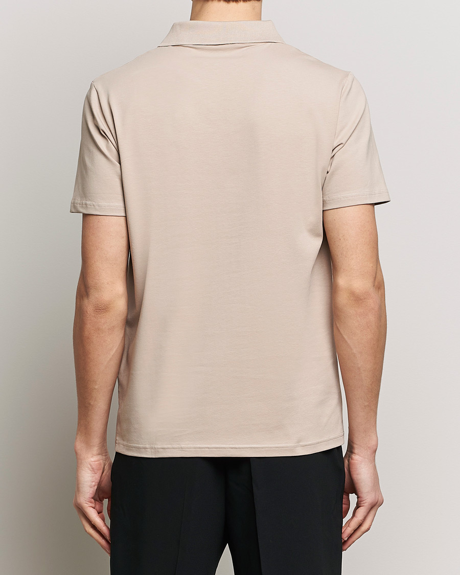Mies | Pikeet | Filippa K | Soft Lycra Polo T-Shirt Light Taupe