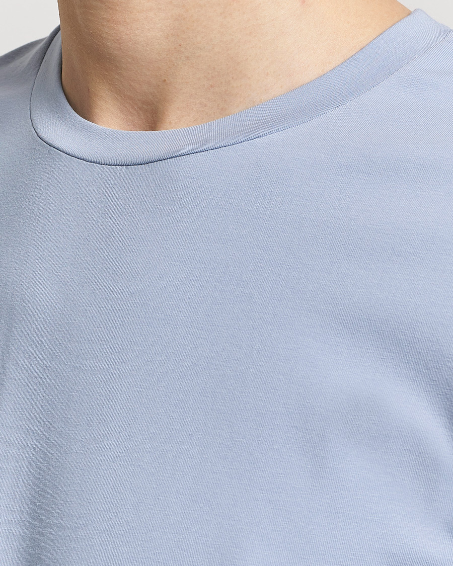 Mies | T-paidat | Filippa K | Soft Lycra T-Shirt Faded Blue