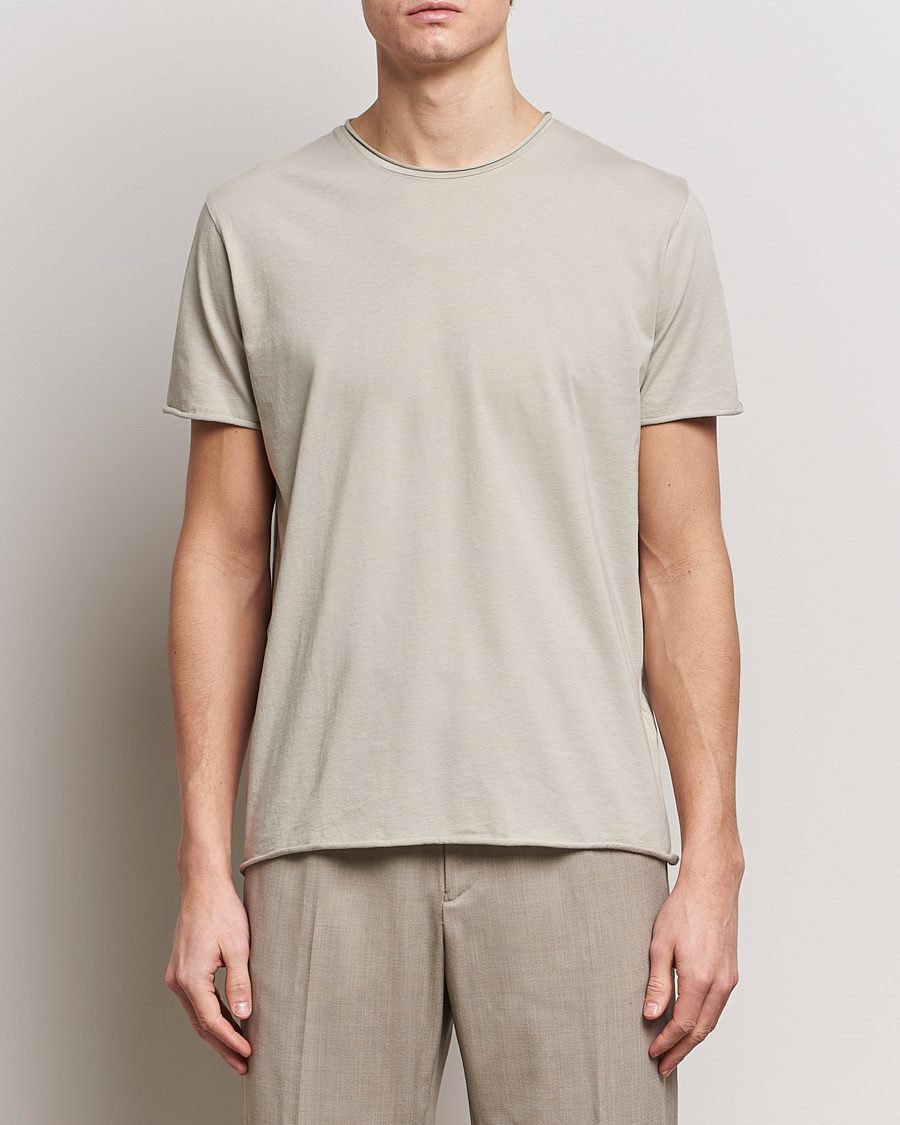 Mies | T-paidat | Filippa K | Roll Neck Crew Neck T-Shirt Light Sage