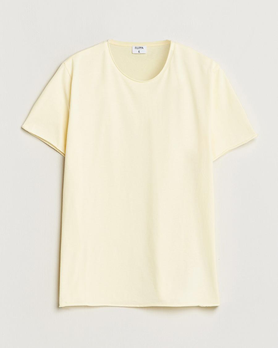 Mies | T-paidat | Filippa K | Roll Neck Crew Neck T-Shirt Soft Yellow