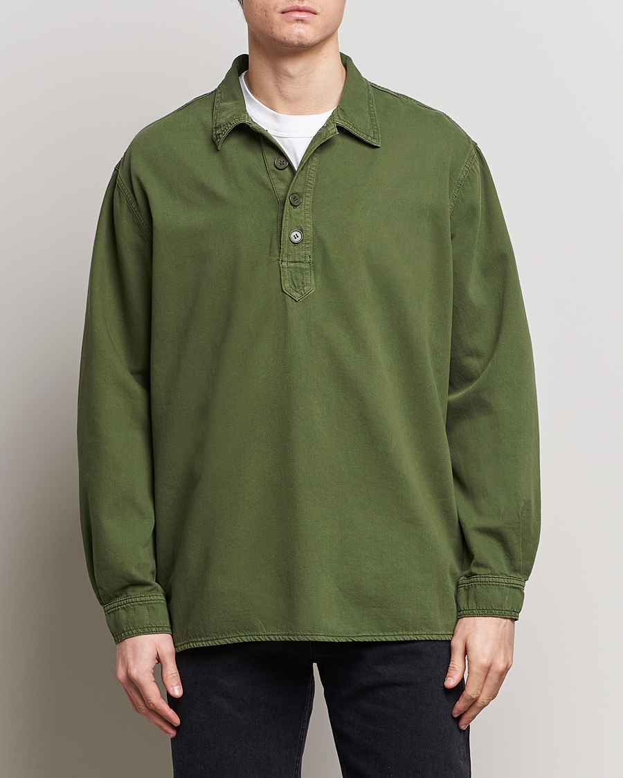 Mies |  | Jeanerica | Lala Popover Shirt Green