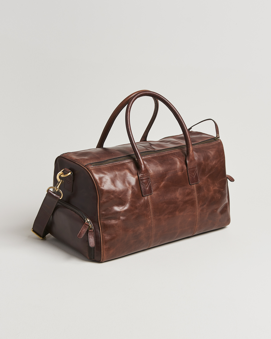 Mies | Laukut | Loake Shoemakers | Devon Leather Travel Bag Dark Brown