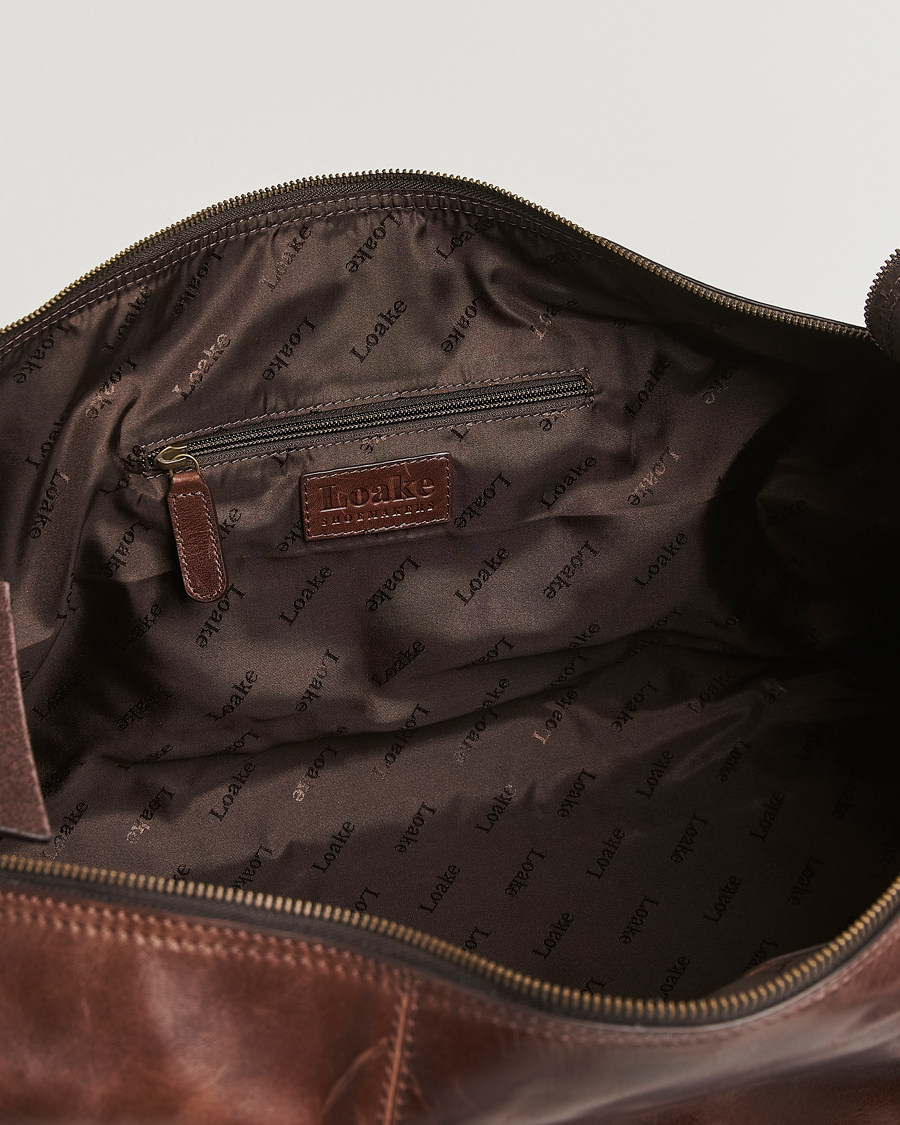 Mies | Laukut | Loake Shoemakers | Devon Leather Travel Bag Dark Brown