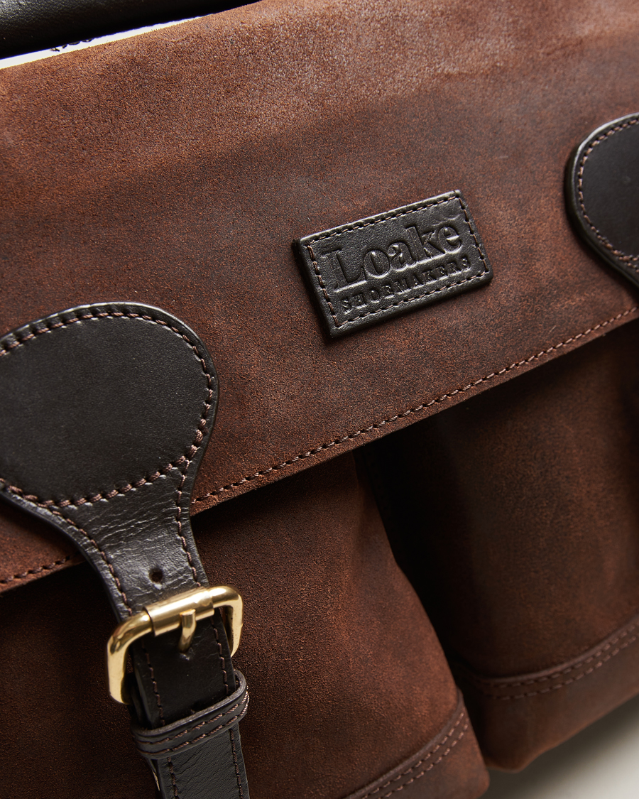 Mies | Loake 1880 Blackfriars Suede/Leather Briefcase Brown | Loake 1880 | Blackfriars Suede/Leather Briefcase Brown