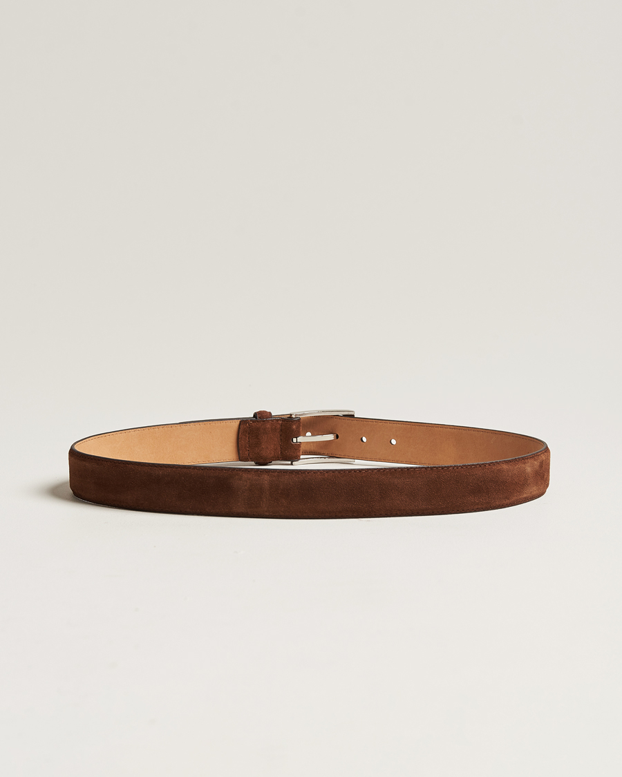 Mies | Vyöt | Loake Shoemakers | William Suede Belt Brown