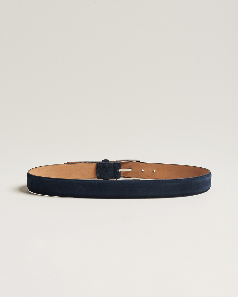 Mies | Business & Beyond | Loake 1880 | William Suede Belt Navy