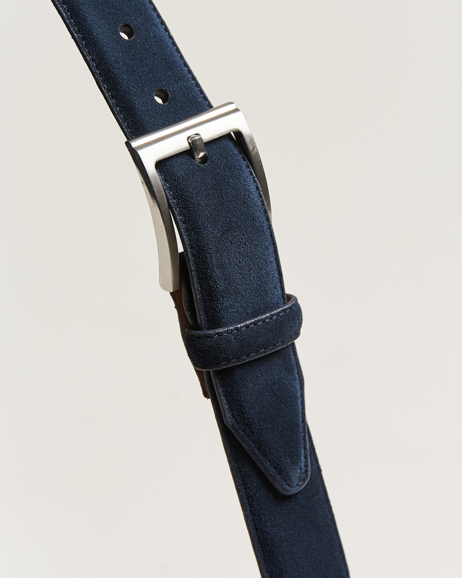 Mies | Vyöt | Loake Shoemakers | William Suede Belt Navy