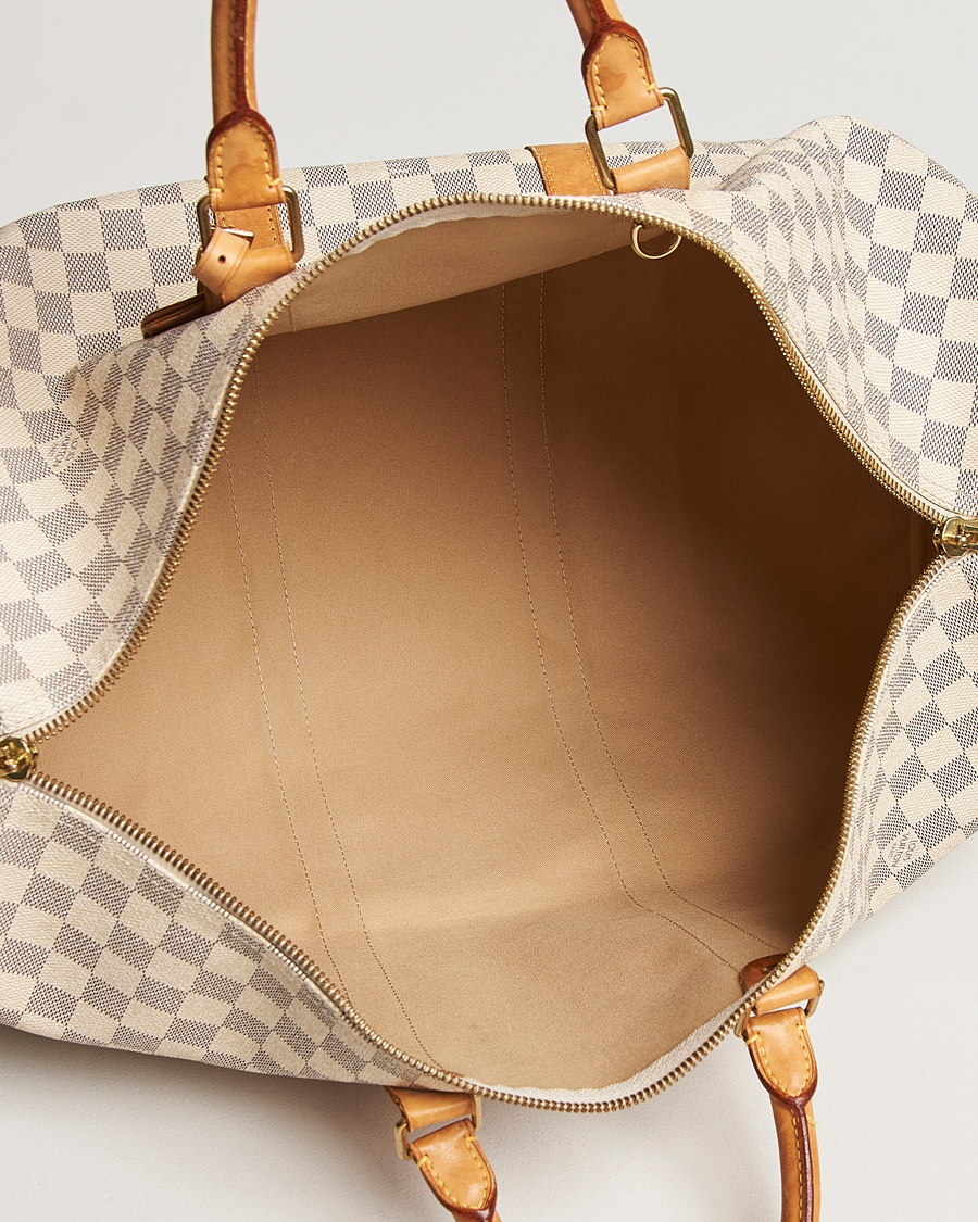 Mies | Louis Vuitton Pre-Owned Keepall 50 Bag Damier Azur | Louis Vuitton Pre-Owned | Keepall 50 Bag Damier Azur