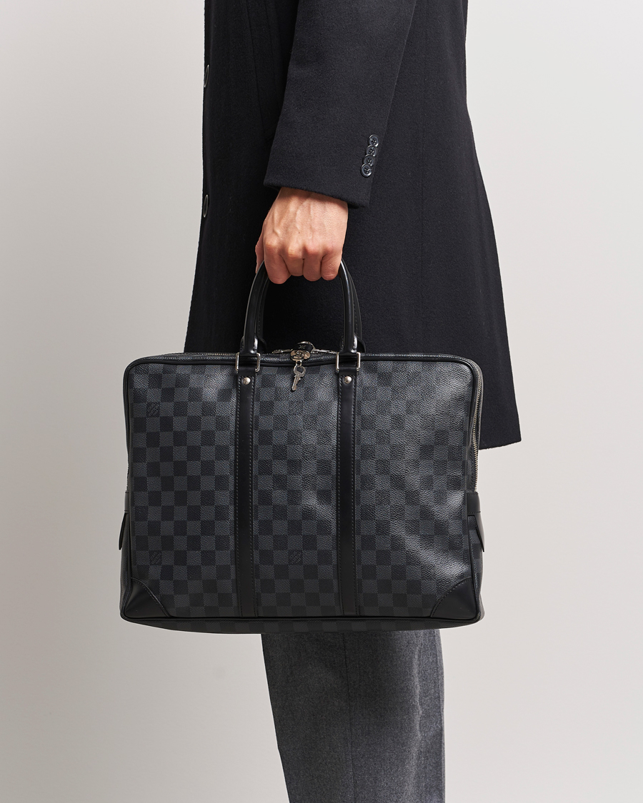 Mies | Aiemmin myydyt laukut | Louis Vuitton Pre-Owned | Porte-Documents Voyager Briefcase Damier Graphite