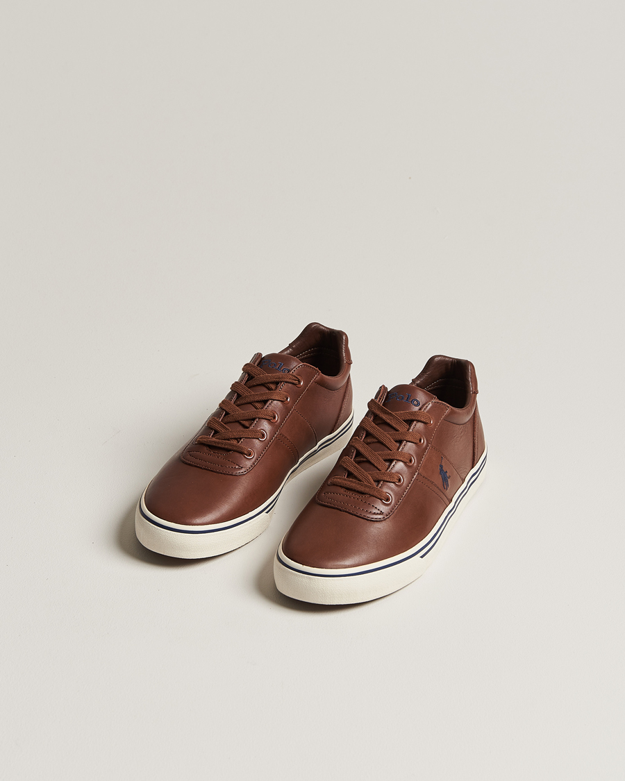 Mies | Preppy Authentic | Polo Ralph Lauren | Hanford Leather Sneaker Tan