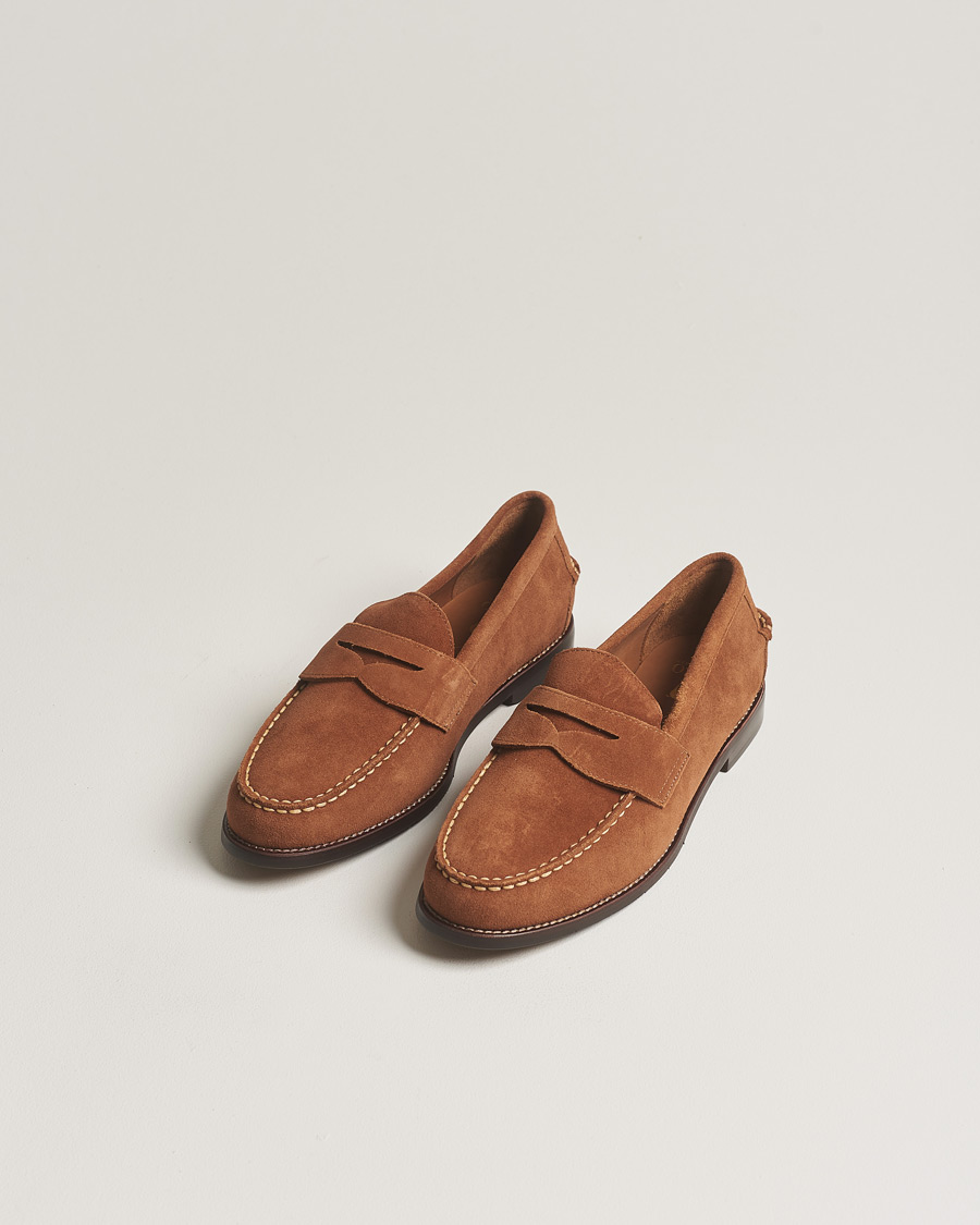 Mies | Polo Ralph Lauren Suede Penny Loafer Teak | Polo Ralph Lauren | Suede Penny Loafer Teak
