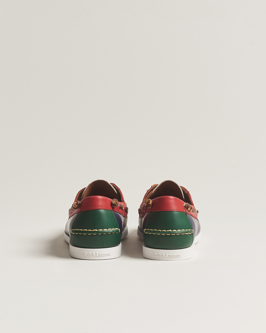 Mies | Polo Ralph Lauren Merton Leather Boat Shoe Red/White/Blue | Polo Ralph Lauren | Merton Leather Boat Shoe Red/White/Blue
