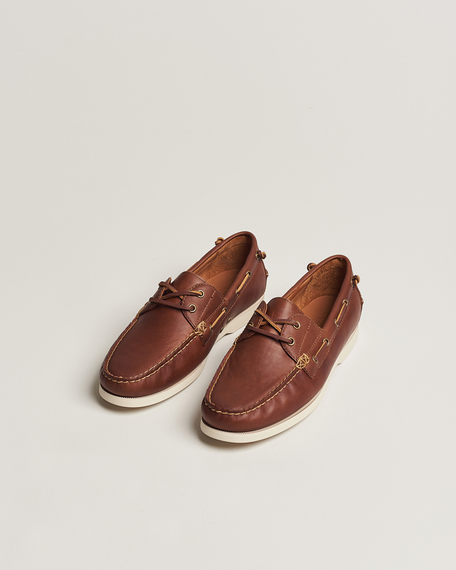 Mies |  | Polo Ralph Lauren | Merton Leather Boat Shoe Tan