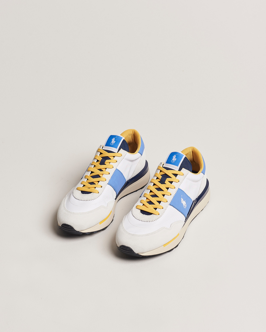 Mies | Valkoiset tennarit | Polo Ralph Lauren | Train 89 Running Sneaker White/Blue/Yellow