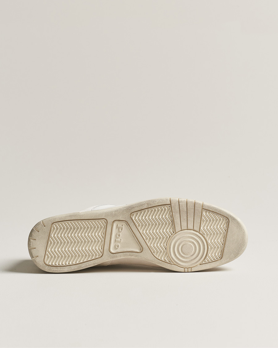 Mies | Polo Ralph Lauren Court Luxury Leather/Suede Sneaker White | Polo Ralph Lauren | Court Luxury Leather/Suede Sneaker White