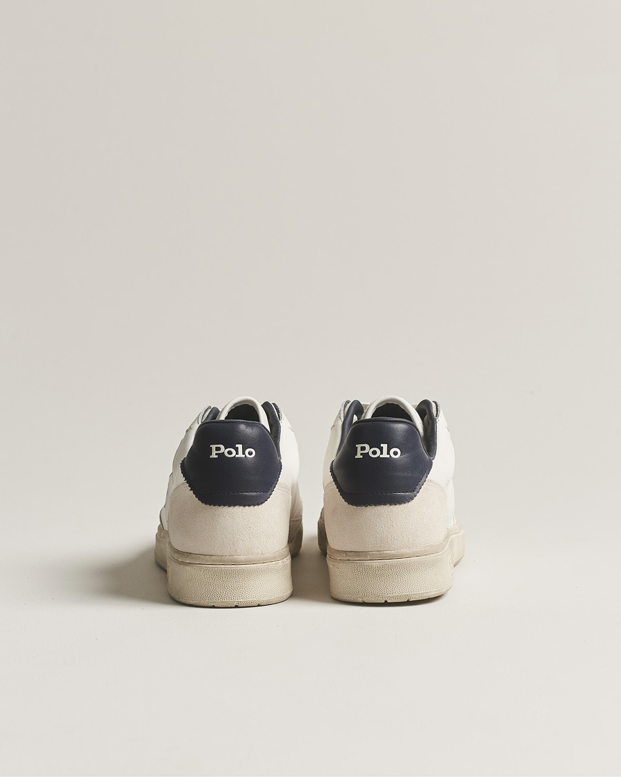 Mies | Polo Ralph Lauren Court Luxury Leather/Suede Sneaker White | Polo Ralph Lauren | Court Luxury Leather/Suede Sneaker White
