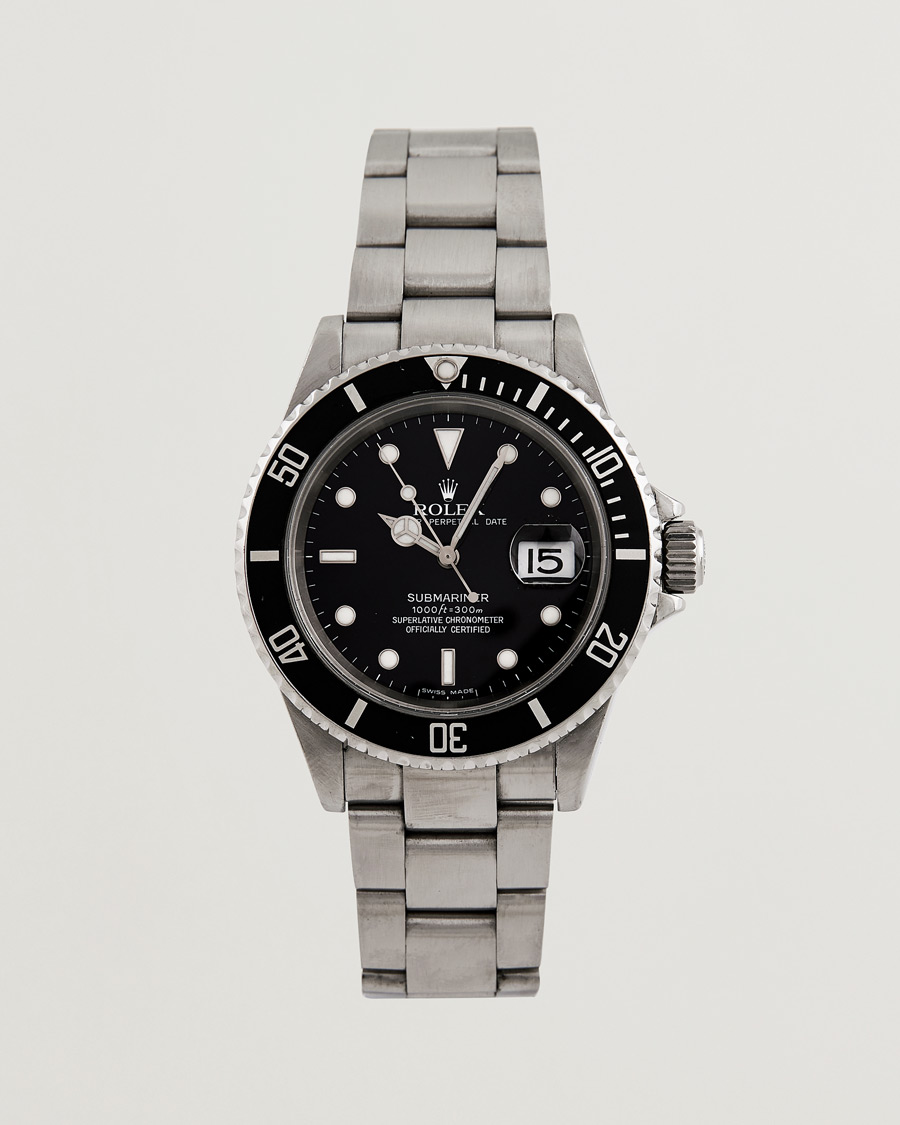 Mies | Rolex Pre-Owned Submariner 16610 Oyster Perpetual Steel Black | Rolex Pre-Owned | Submariner 16610 Oyster Perpetual Steel Black