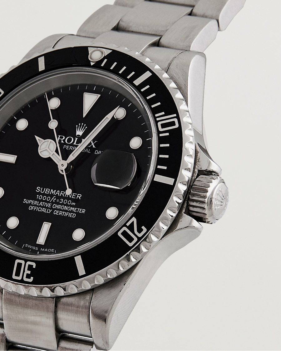 Mies | Rolex Pre-Owned Submariner 16610 Oyster Perpetual Steel Black | Rolex Pre-Owned | Submariner 16610 Oyster Perpetual Steel Black