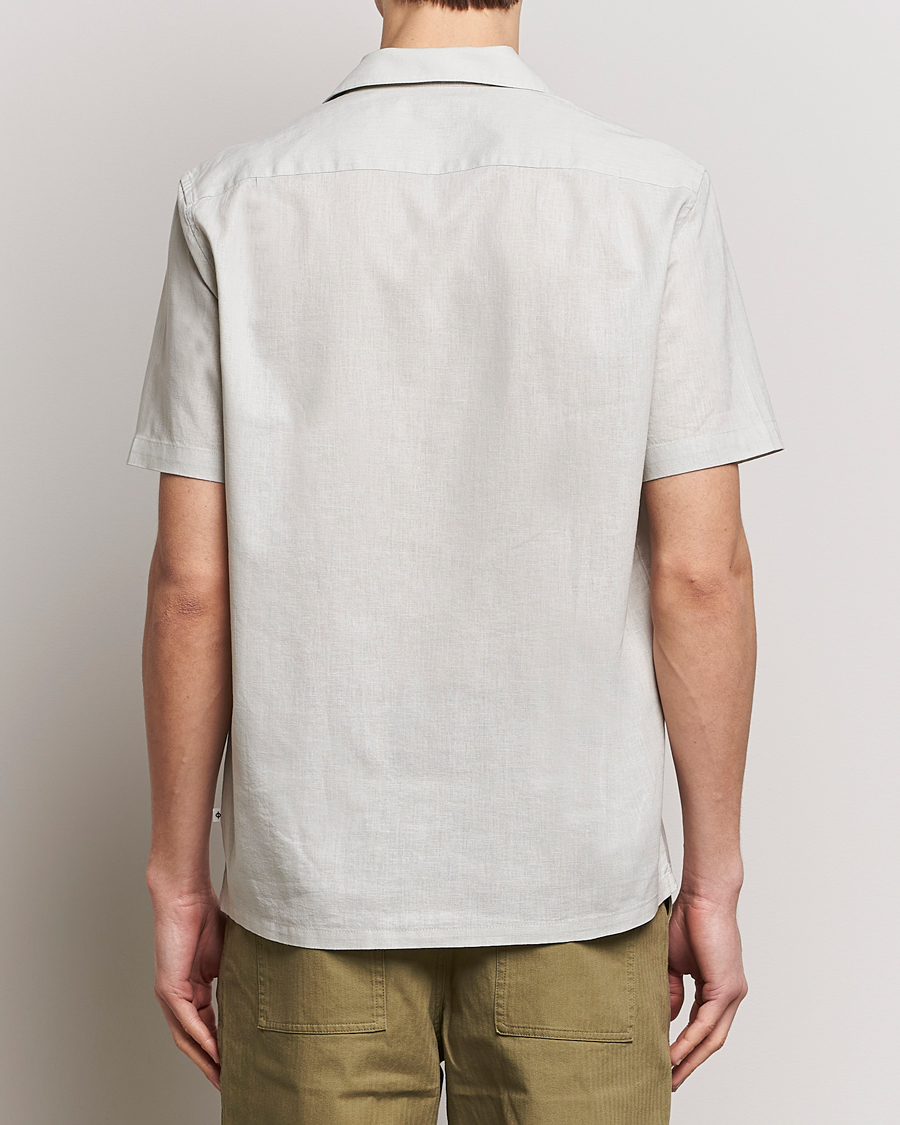 Mies | Kauluspaidat | Samsøe Samsøe | Avan Linen/Cotton Short Sleeve Shirt Moonstruck