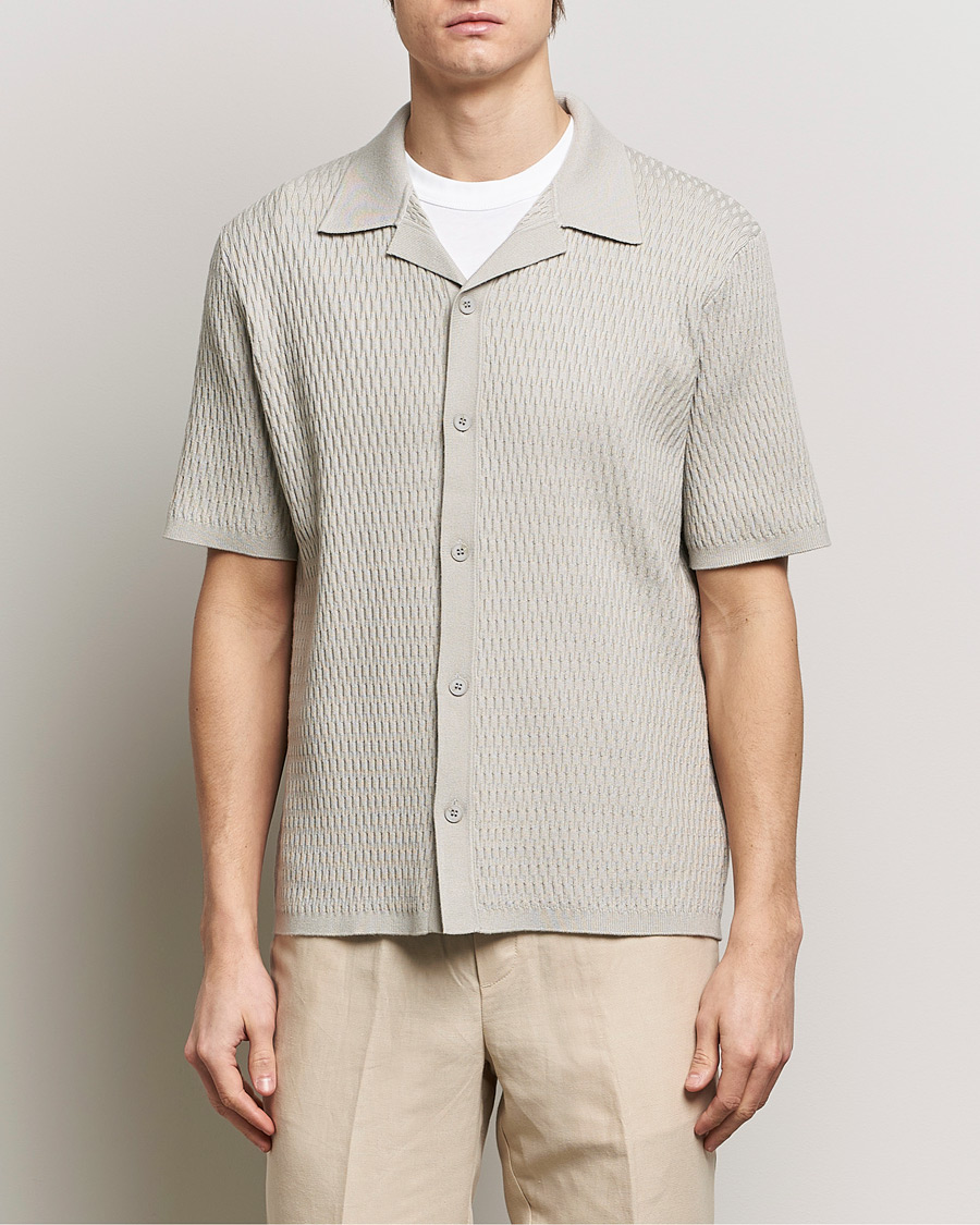 Mies | Kauluspaidat | Samsøe Samsøe | Sagabin Resort Collar Short Sleeve Shirt Moonstruck