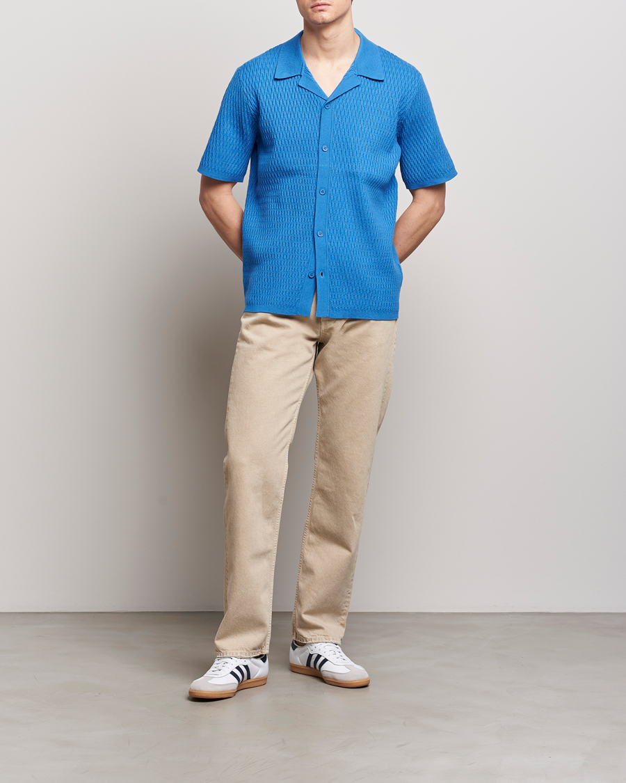 Mies | Kauluspaidat | Samsøe Samsøe | Sagabin Resort Collar Short Sleeve Shirt Super Sonic