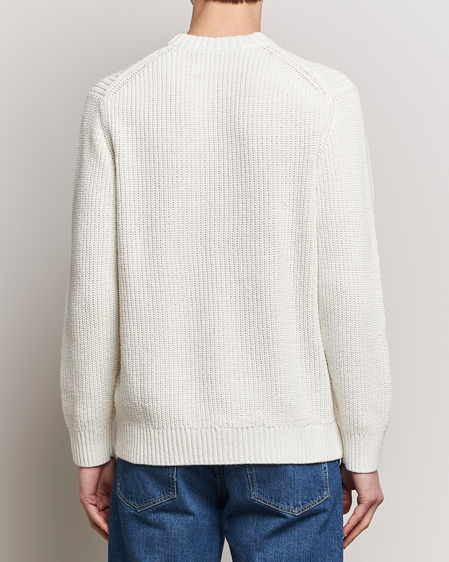 Mies | Puserot | Samsøe Samsøe | Samarius Cotton/Linen Knitted Sweater Clear Cream