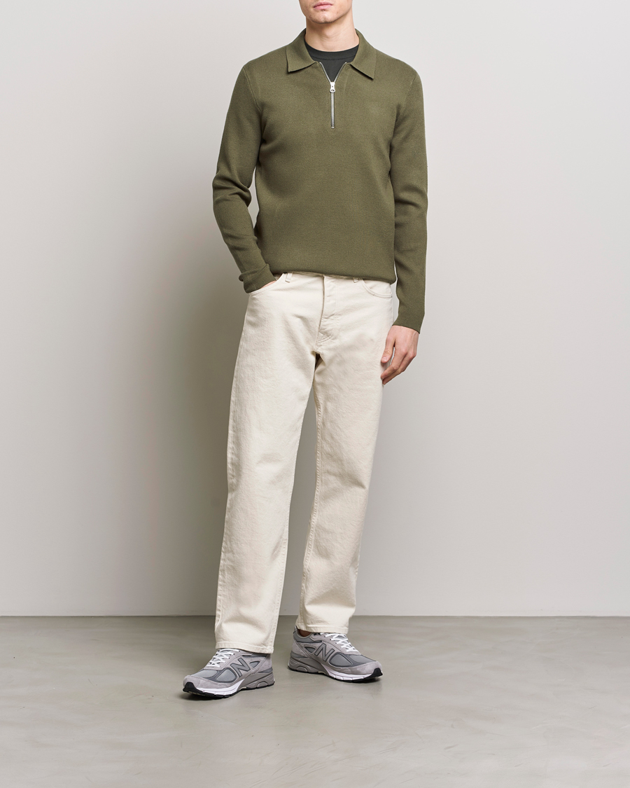 Mies | Puserot | Samsøe Samsøe | Guna Half Zip Dusty Olive