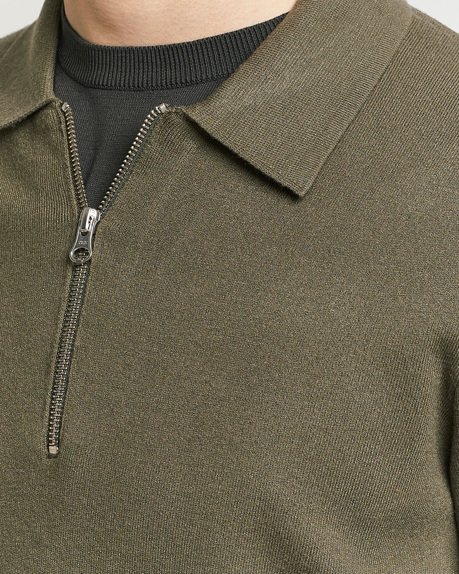 Mies | Puserot | Samsøe Samsøe | Guna Half Zip Dusty Olive