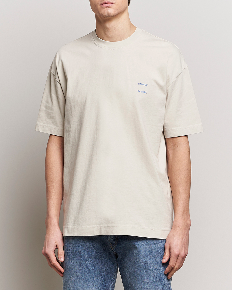 Mies | T-paidat | Samsøe Samsøe | Joel Organic Cotton T-Shirt Moonstruck