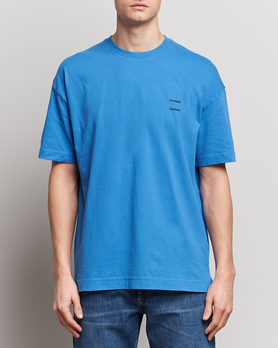 Mies |  | Samsøe Samsøe | Joel Organic Cotton T-Shirt Super Sonic