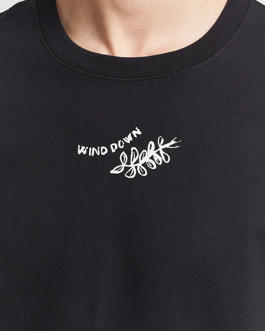 Mies | T-paidat | Samsøe Samsøe | Sawind Printed Crew Neck T-Shirt Black