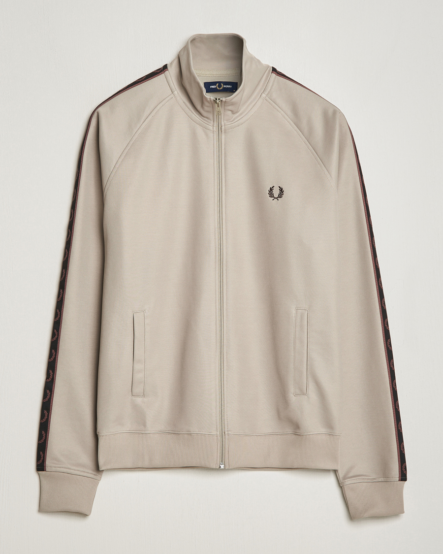 Mies | Puserot | Fred Perry | Taped Track Jacket Warm Grey