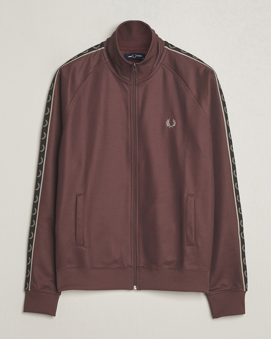 Mies | Puserot | Fred Perry | Taped Track Jacket Brick Red