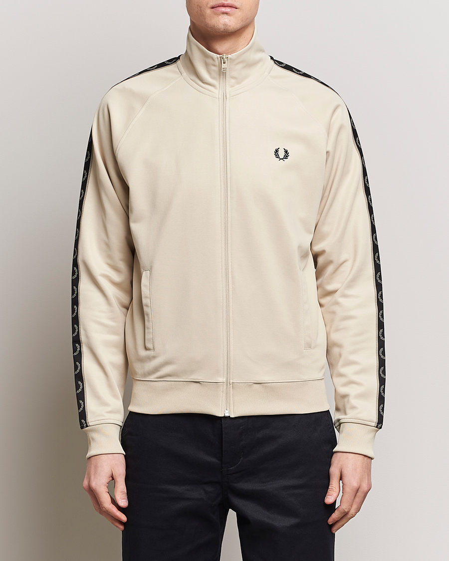 Mies | Full-zip | Fred Perry | Taped Track Jacket Oatmeal
