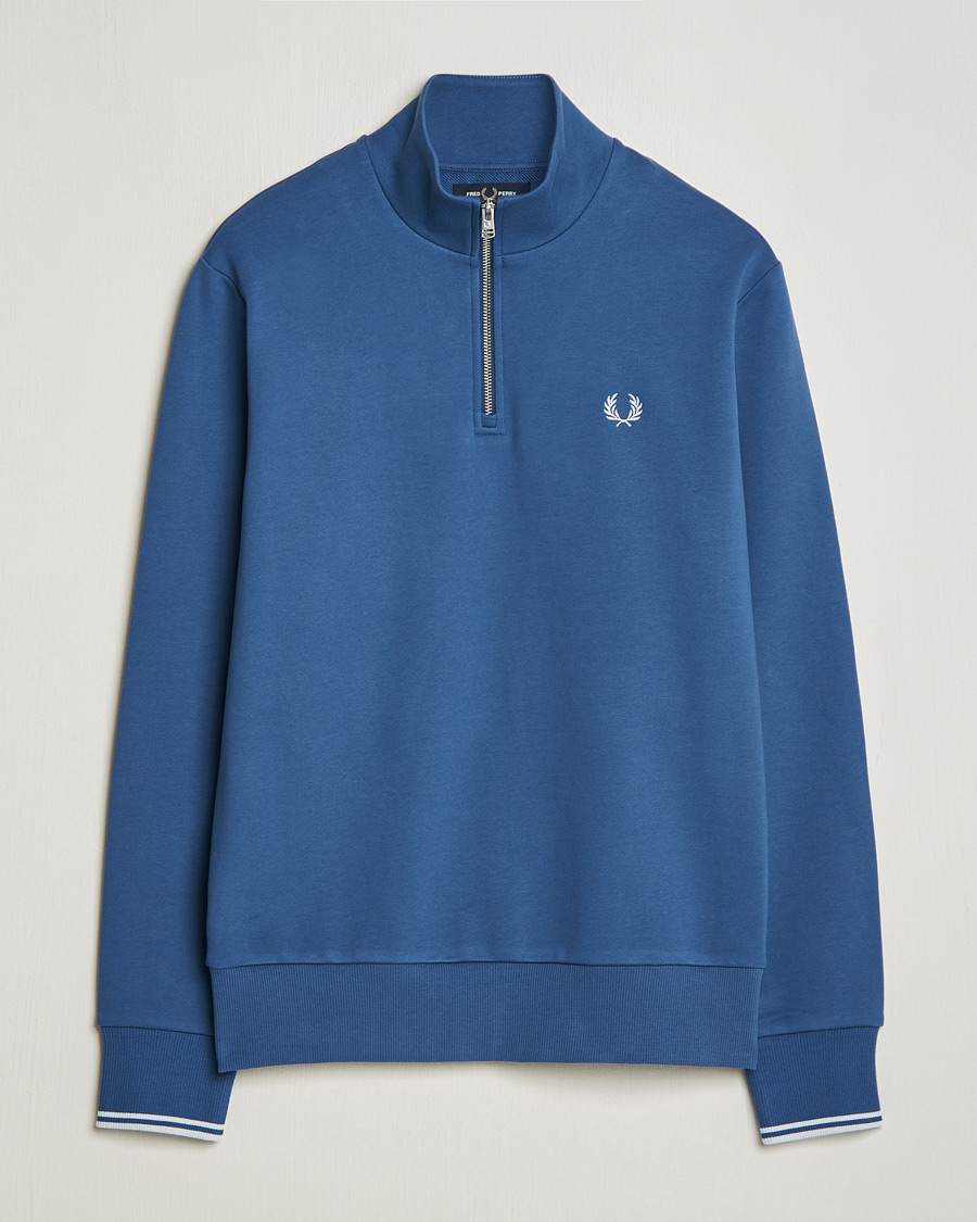 Mies | Puserot | Fred Perry | Half Zip Sweatshirt Midnight Blue