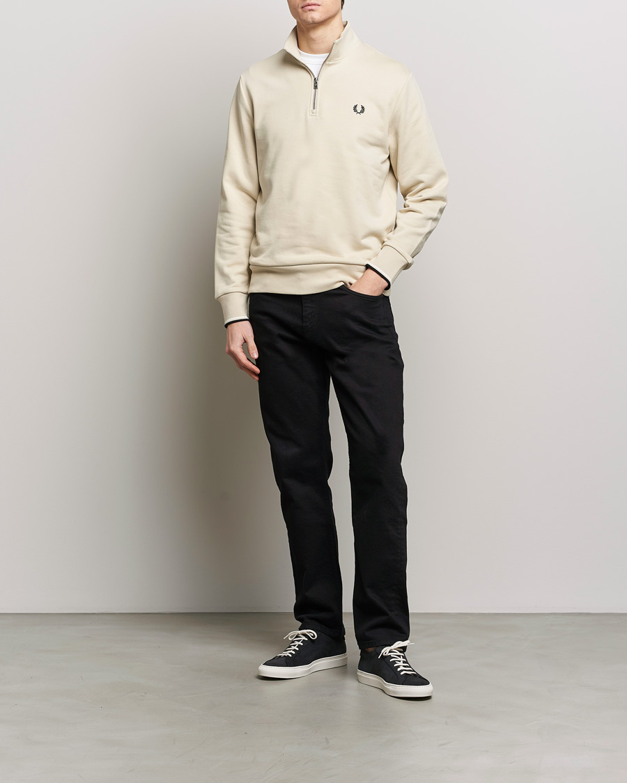 Mies | Puserot | Fred Perry | Half Zip Sweatshirt Oatmeal