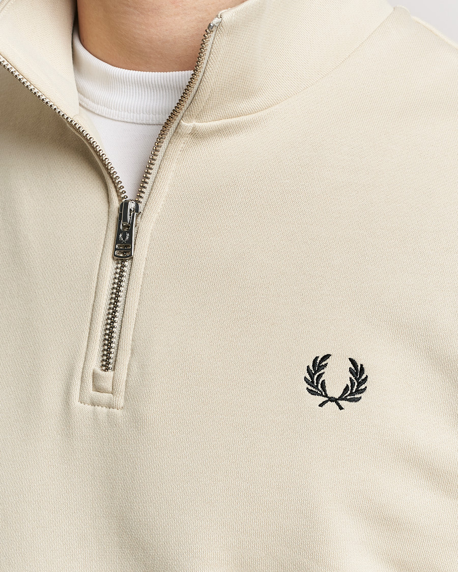Mies | Puserot | Fred Perry | Half Zip Sweatshirt Oatmeal