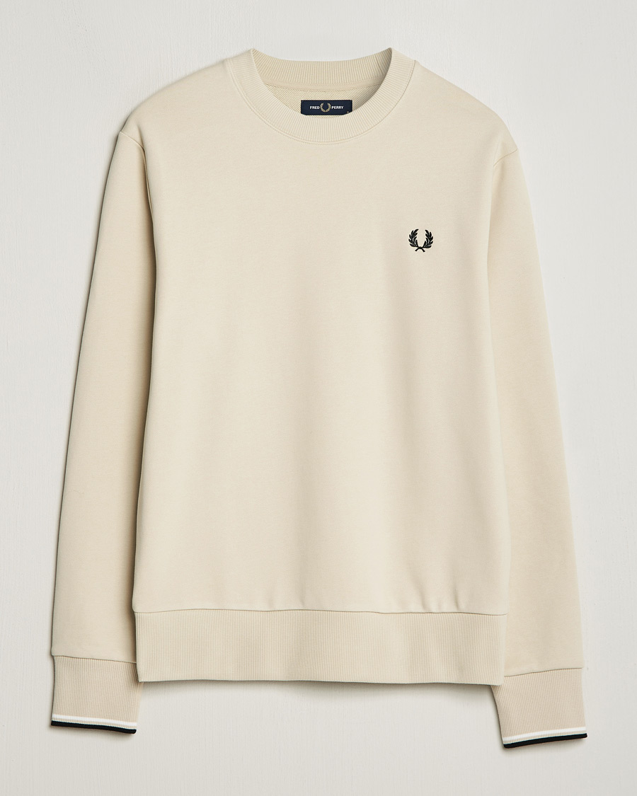 Mies | Puserot | Fred Perry | Crew Neck Sweatshirt Oatmeal