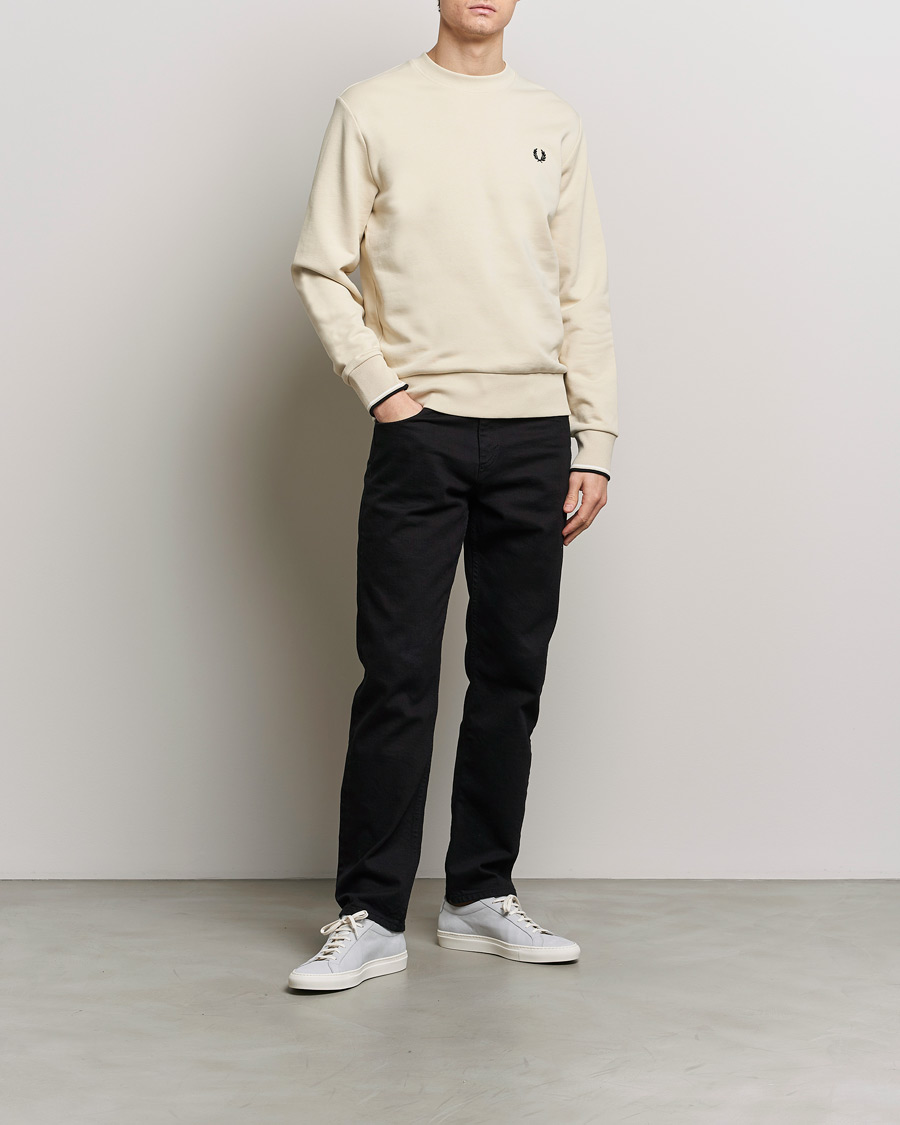 Mies | Puserot | Fred Perry | Crew Neck Sweatshirt Oatmeal