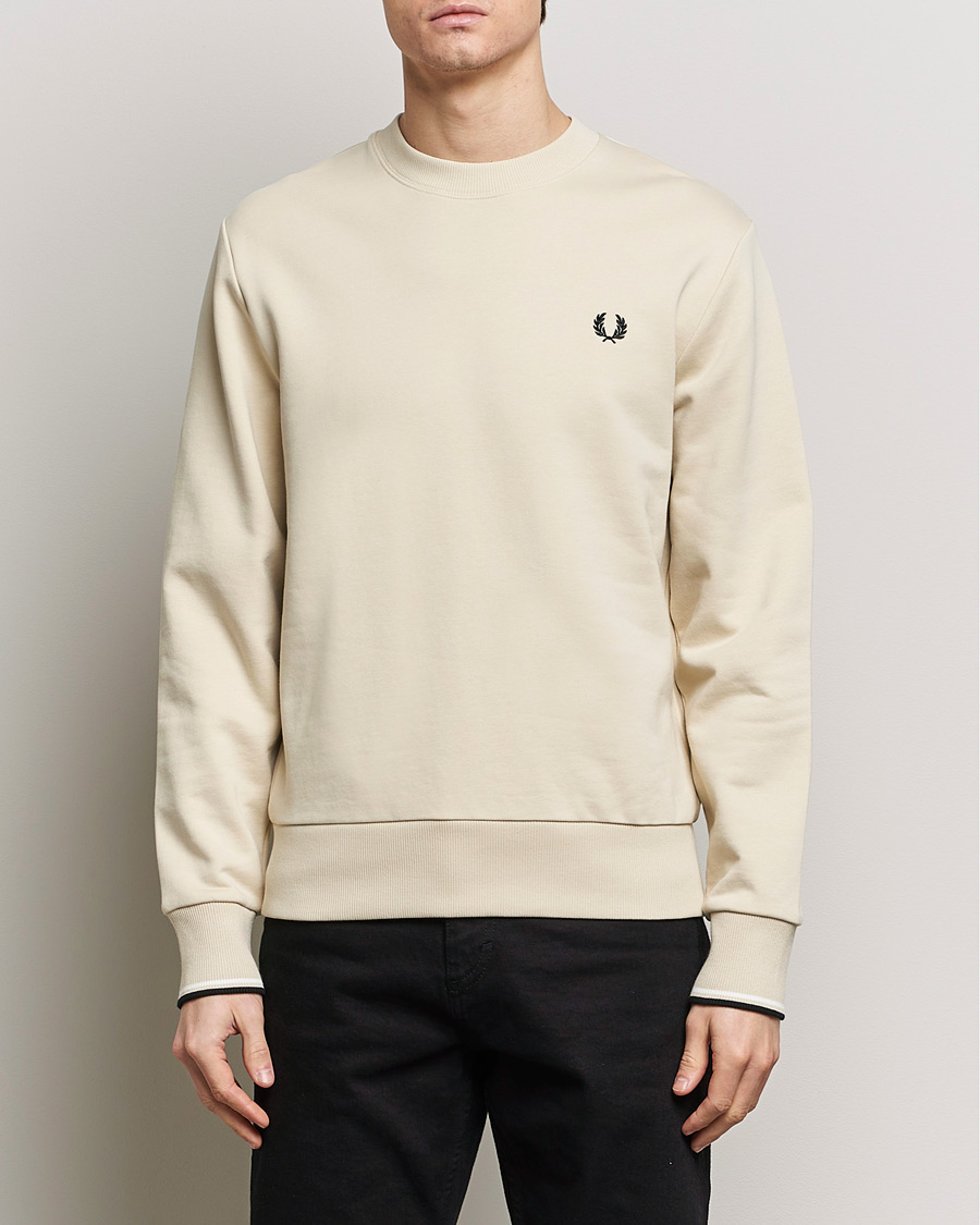 Mies | Puserot | Fred Perry | Crew Neck Sweatshirt Oatmeal
