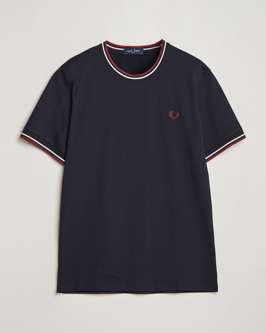 Mies | T-paidat | Fred Perry | Twin Tipped T-Shirt Navy