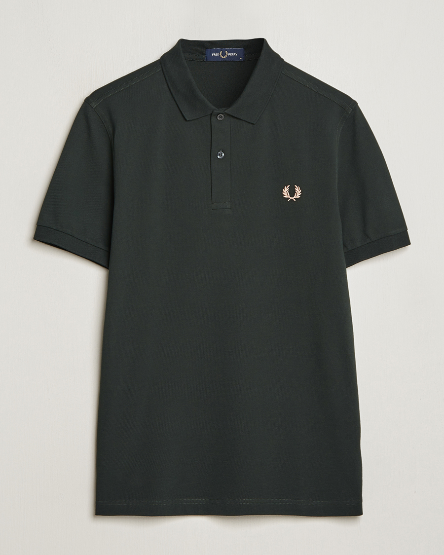 Mies | Pikeet | Fred Perry | Plain Polo Shirt Night Green