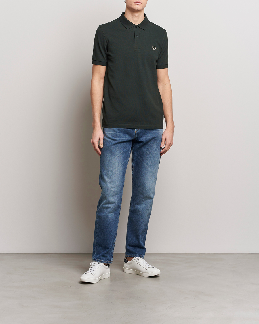Mies | Pikeet | Fred Perry | Plain Polo Shirt Night Green