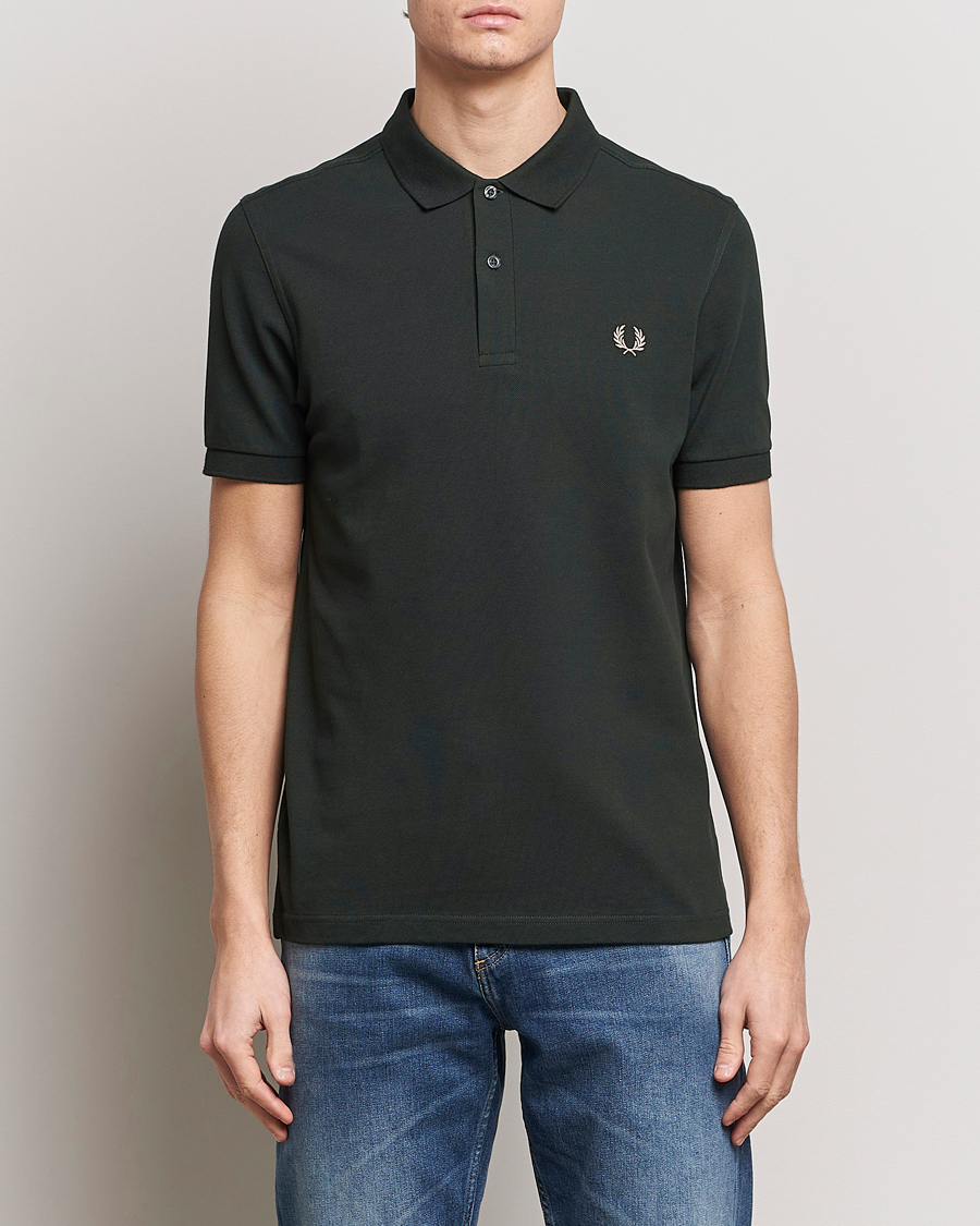 Mies | Pikeet | Fred Perry | Plain Polo Shirt Night Green